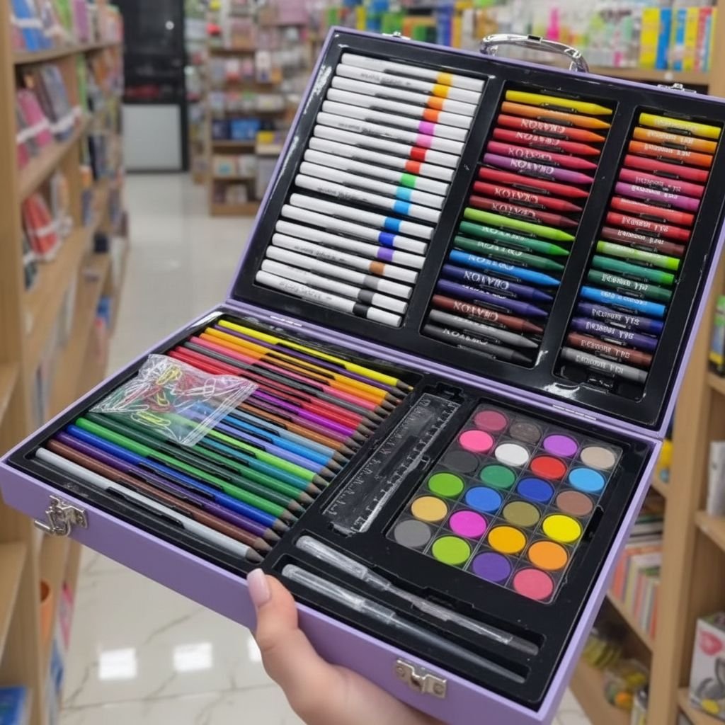 128 ნაწილიანი სახატავი ნაკრები